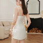 Luna Mini Dress in Cream