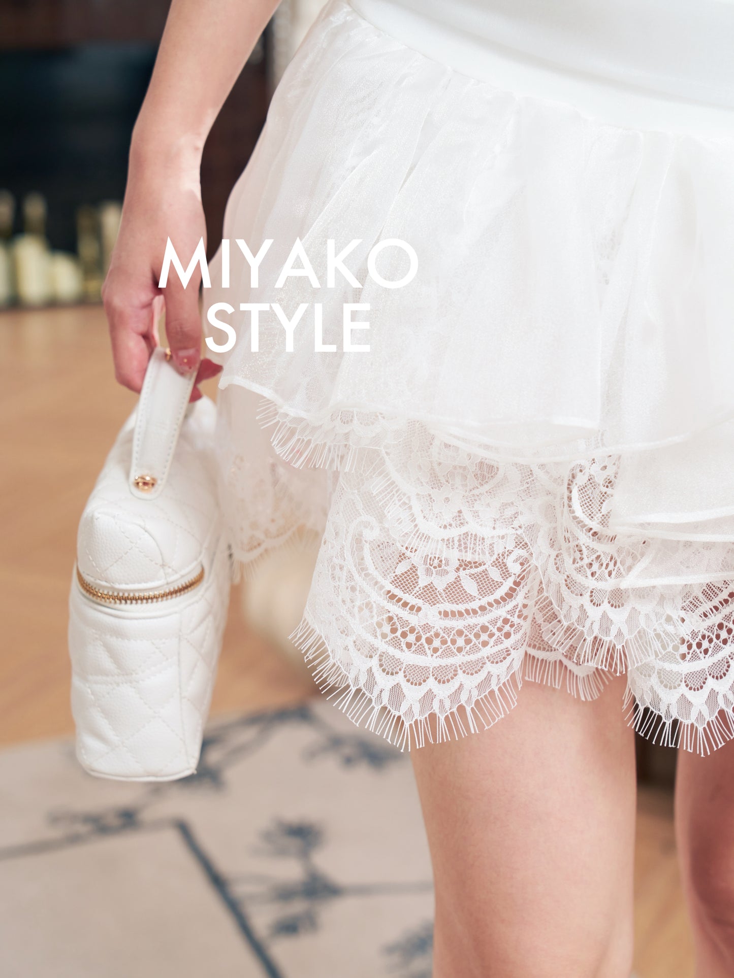 White Swan Lace Layer Dress