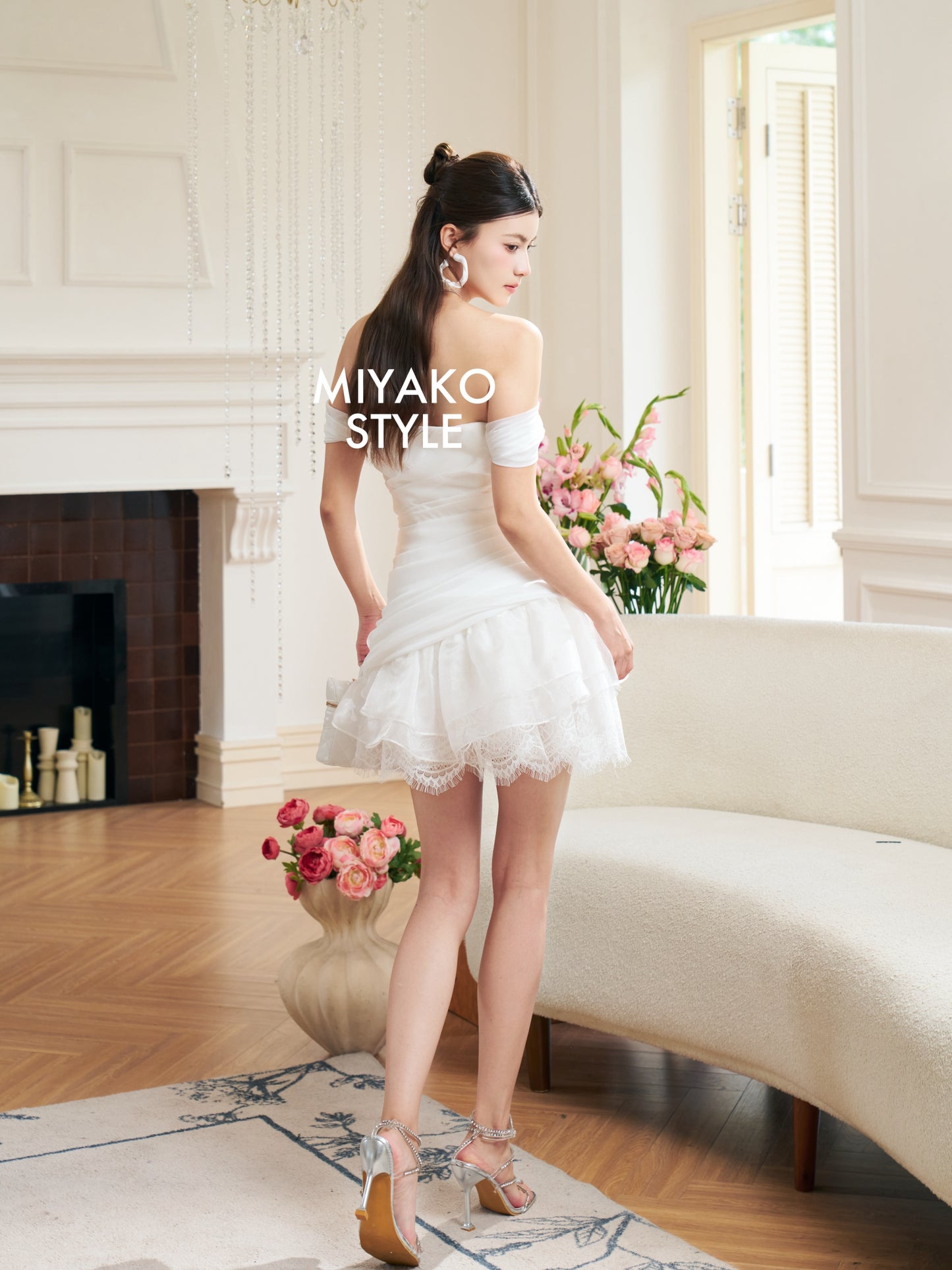 White Swan Lace Layer Dress