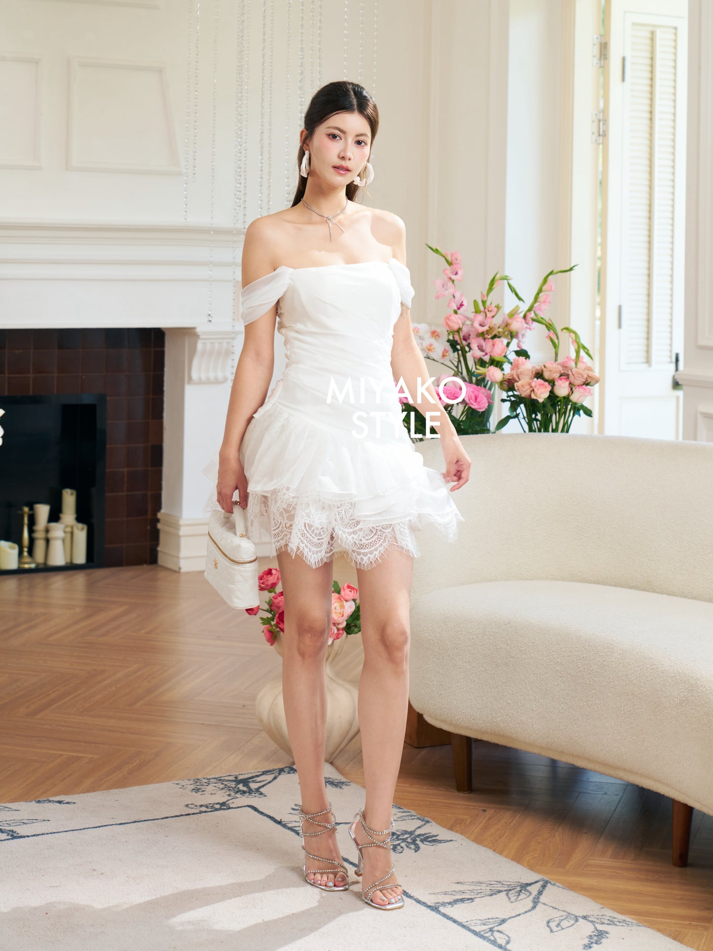 White Swan Lace Layer Dress