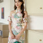 【百花齐放】Blossom Cheongsam Halter/ Off Shoulder Dress 挂脖女装连身裙 袖子可拆卸