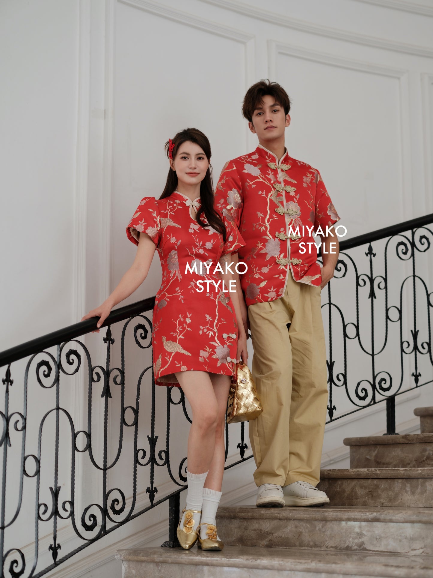 【福星高照】Fú Cheongsam Men Suit Red 男唐装