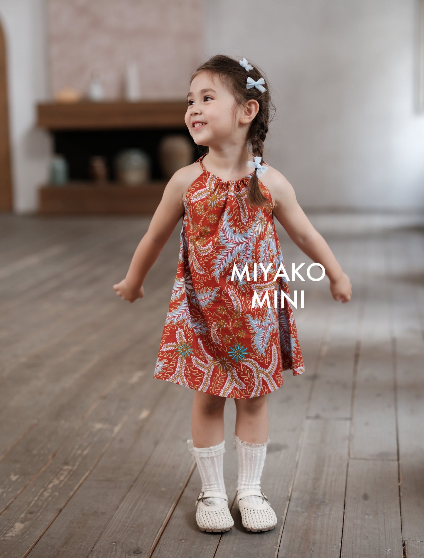 Batik Girl Dress in Red