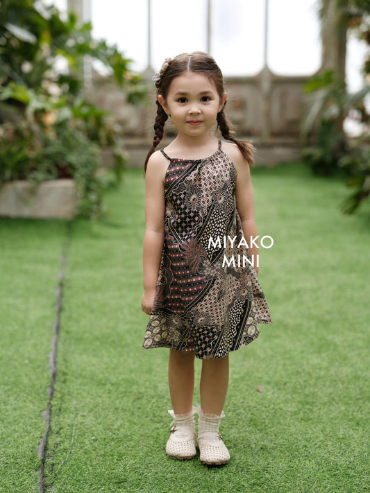 Batik Girl Dress in Cocoa