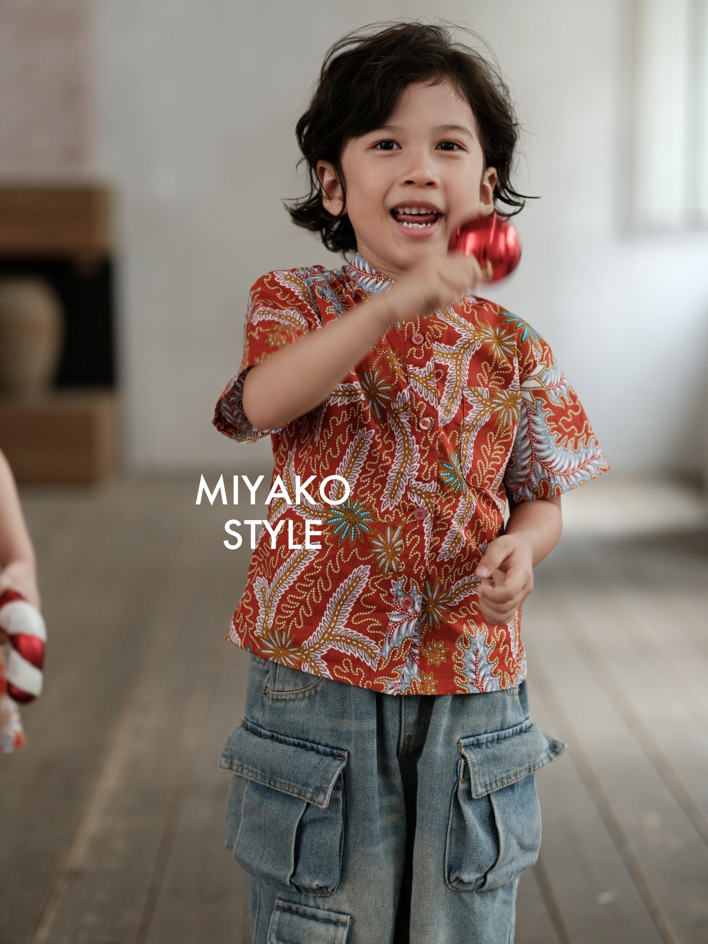 Batik Boy Suit in Red