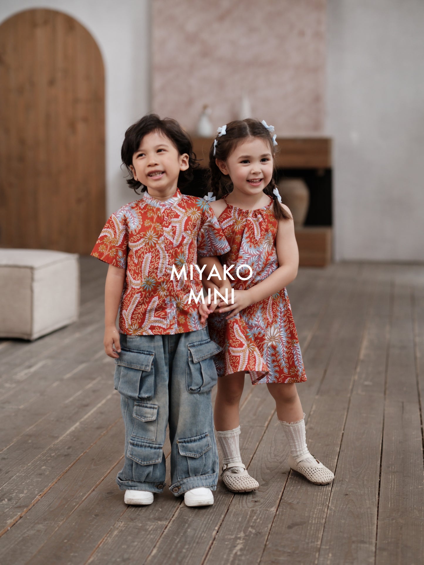 Batik Boy Suit in Red