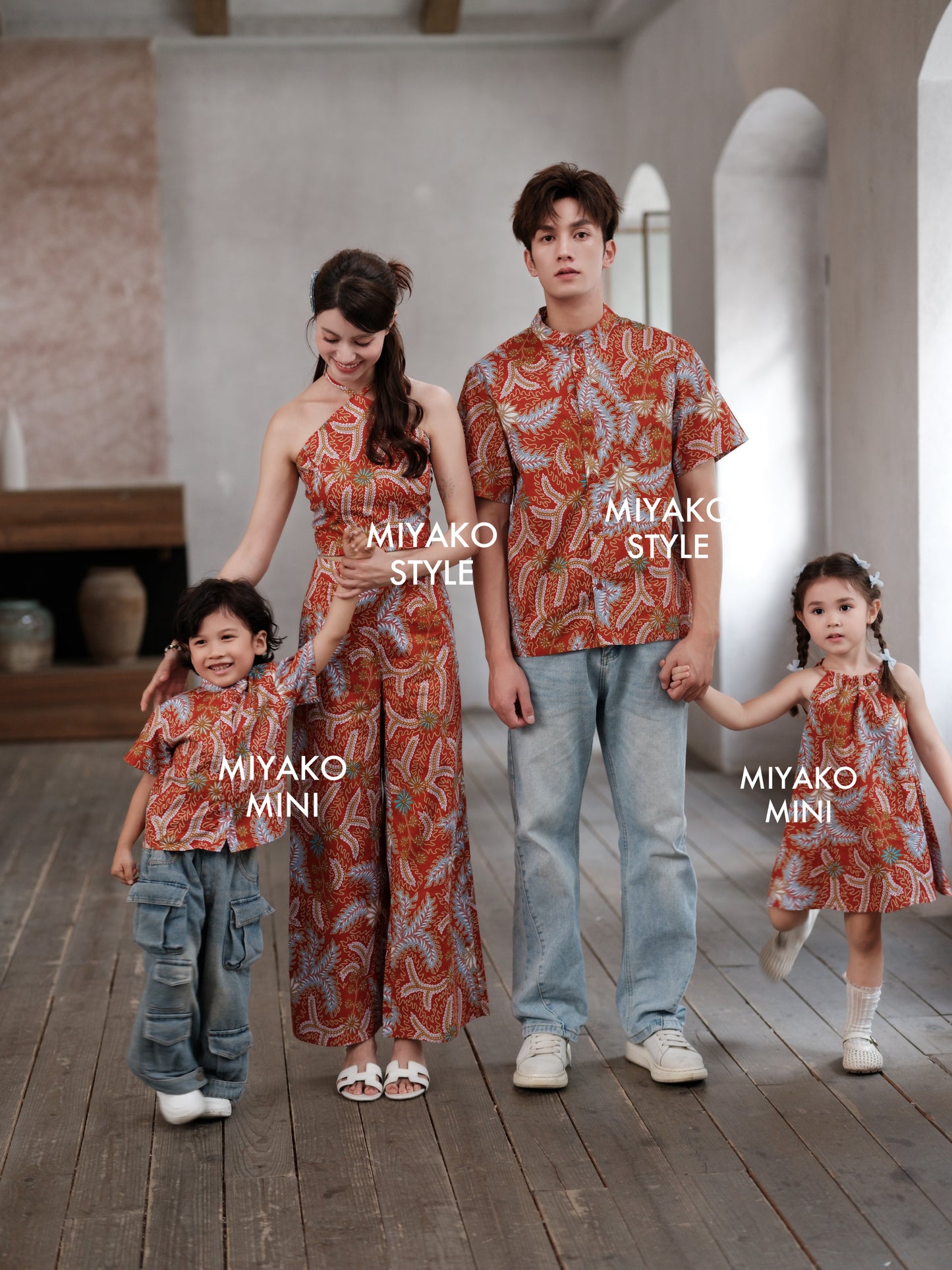 Batik Boy Suit in Red