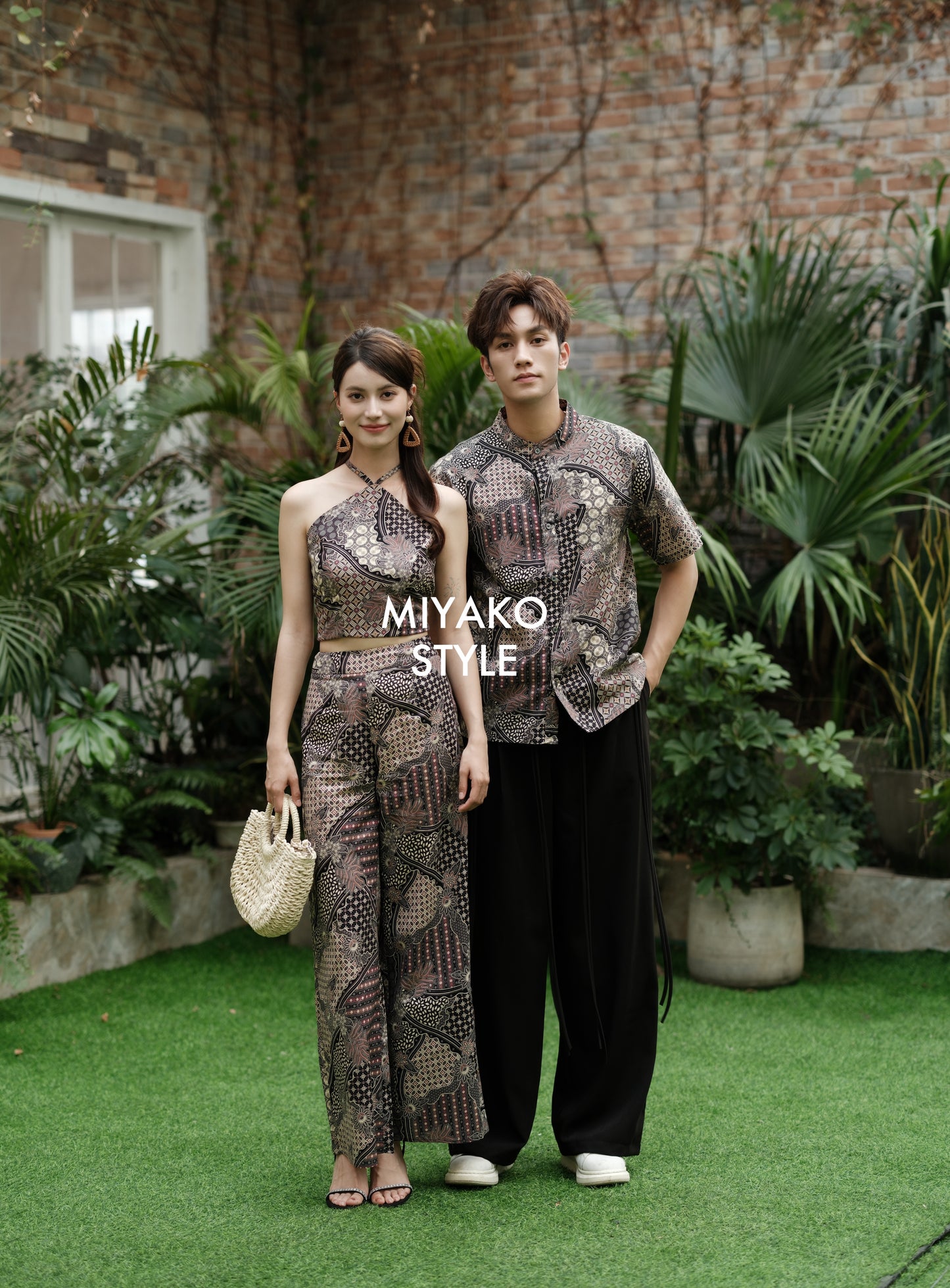 Batik Men Suit in Cocoa