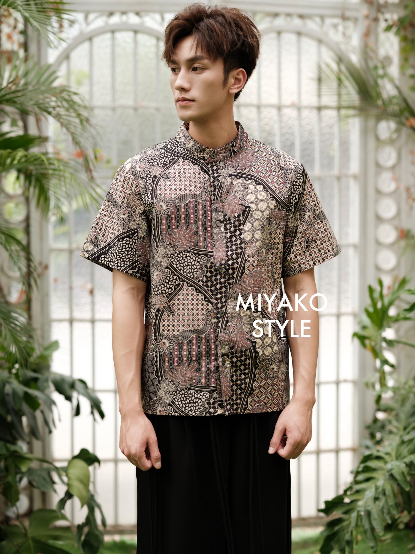 Batik Men Suit in Cocoa