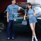 【时尚牛仔】Denim Cheongsam Short Sleeve Top (短袖上衣TOP ONLY)