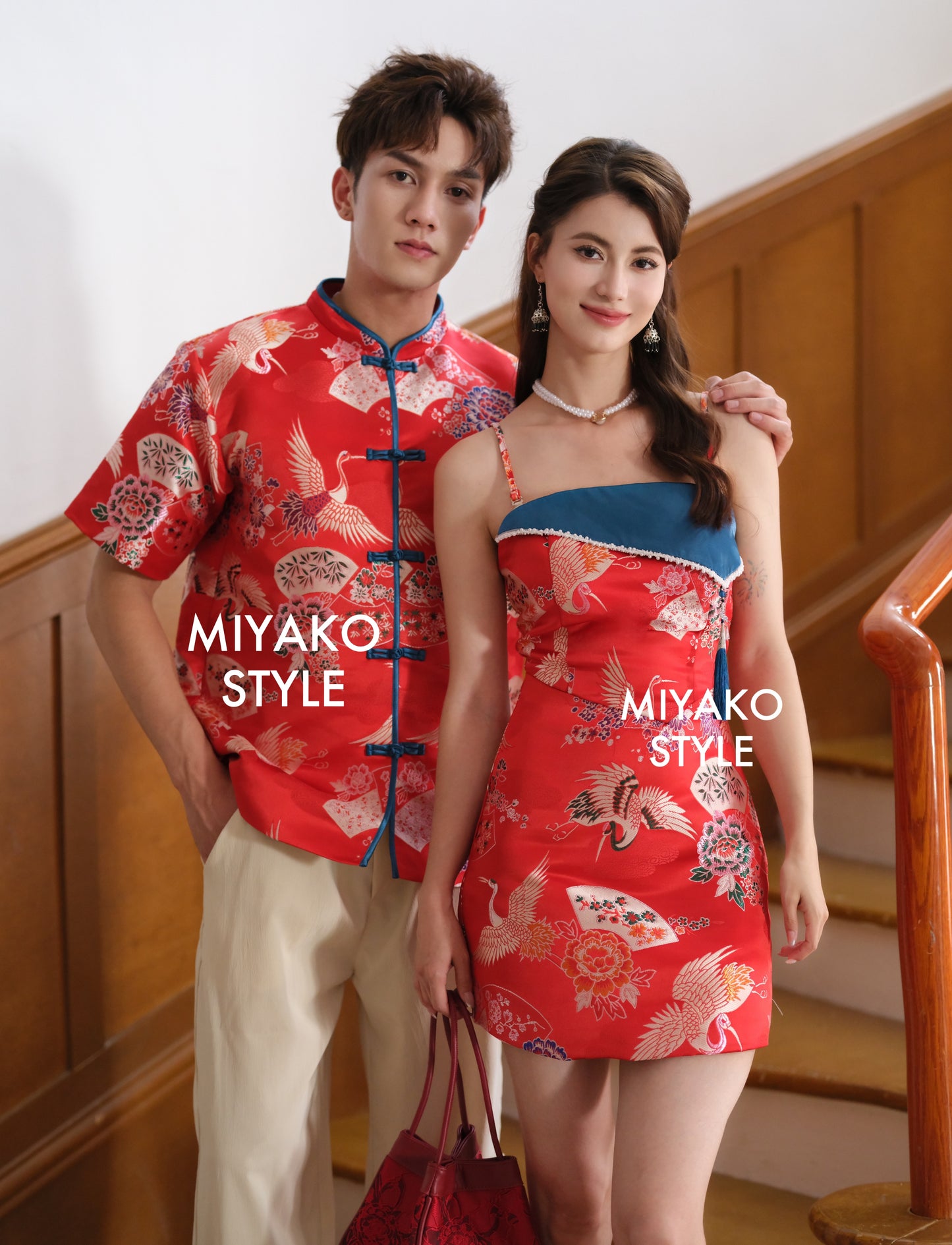 【福来运转】CNY Cheongsam Dress in Red 女装连身裙