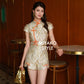 【金玉满堂】Gold Cheongsam Crop Top 上衣(TOP Only)