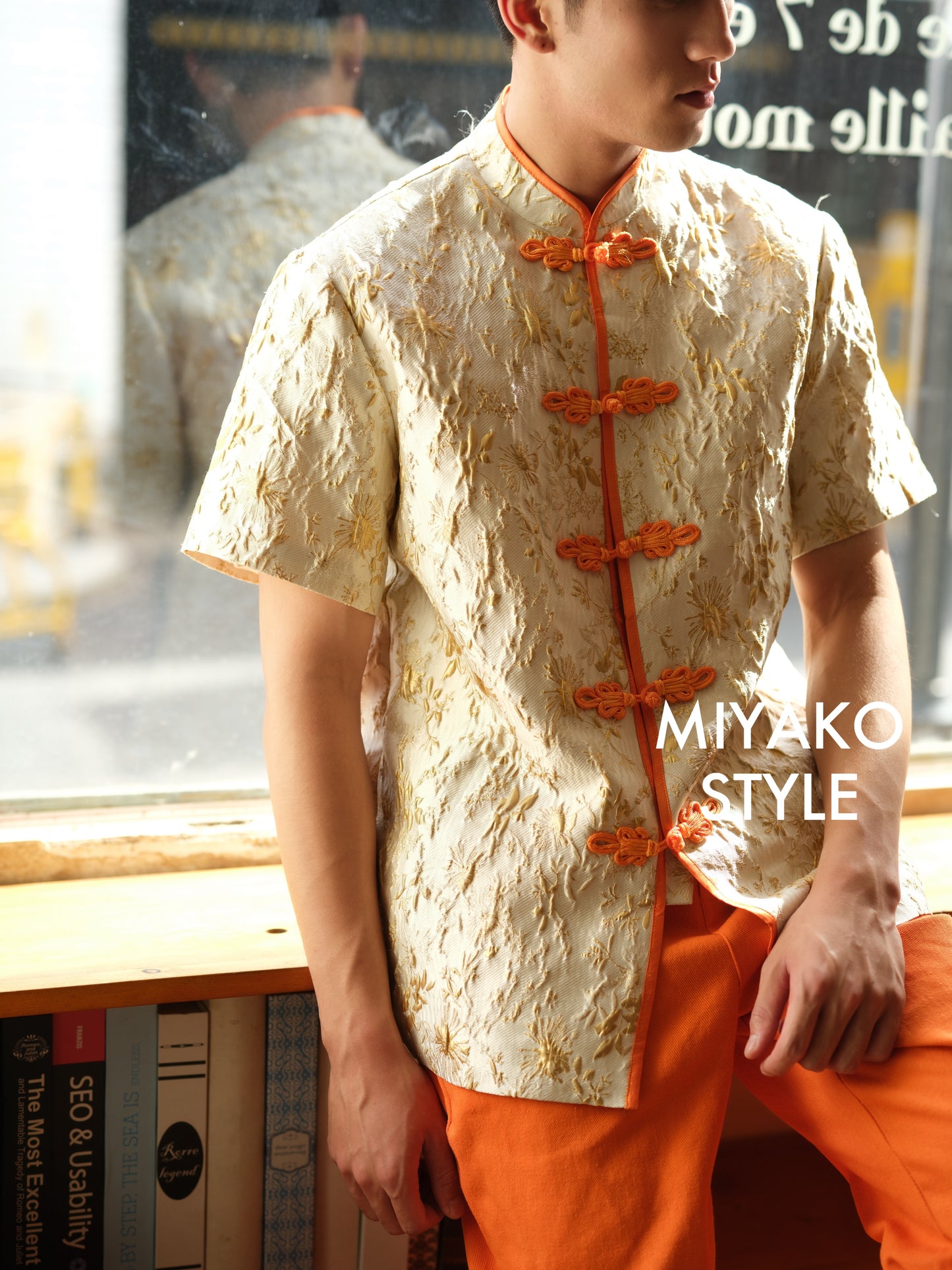 【金玉满堂】Gold Cheongsam Men Suit 男唐装