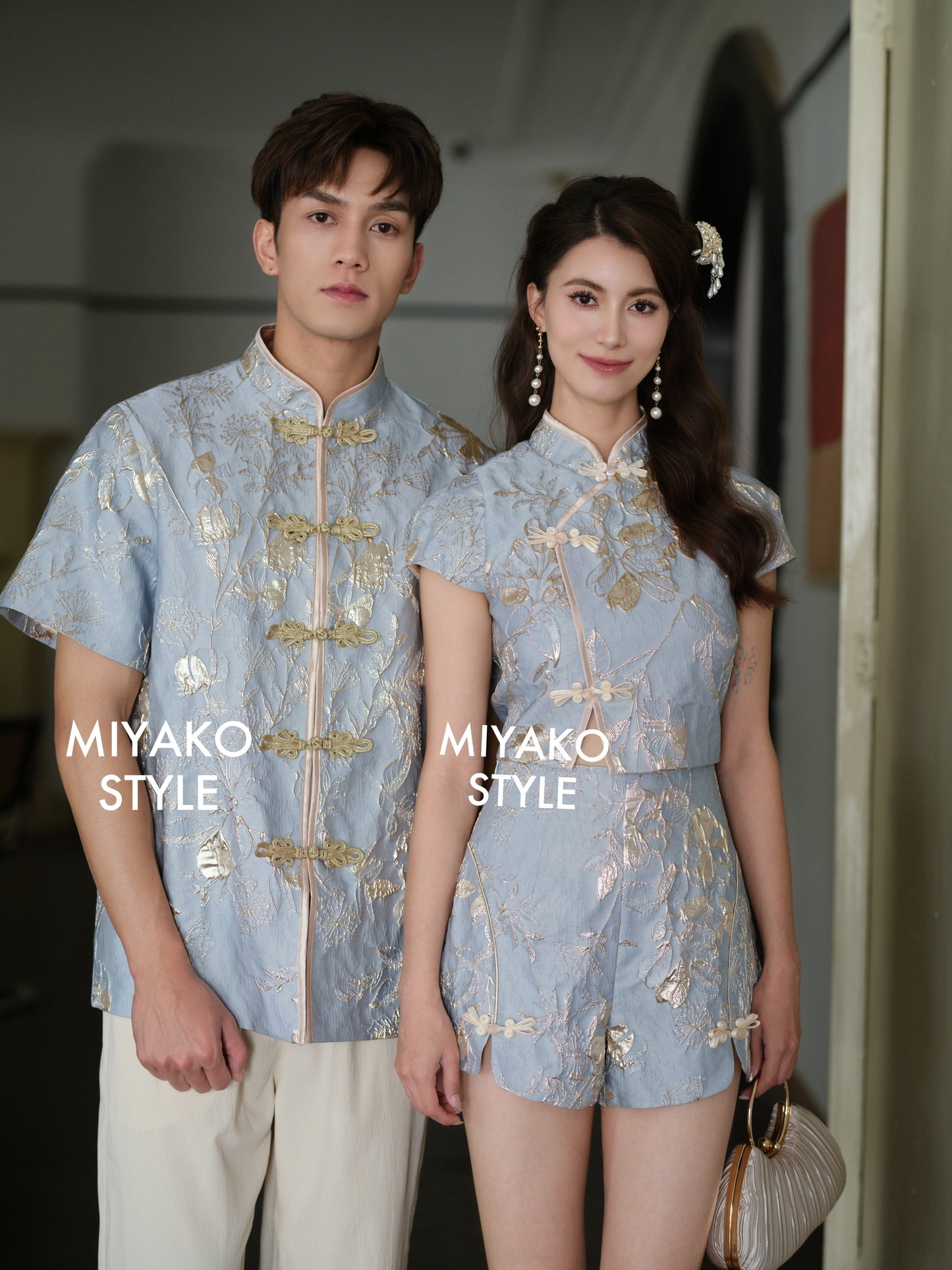 【花开富贵】Rich Cheongsam Crop Top (上衣TOP ONLY)