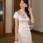 【一见倾心】Stella Cheongsam Dress in Pink 粉色女装连身裙