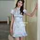 【一见倾心】Stella Cheongsam Dress in Blue 蓝色女装连身裙