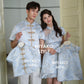 【一见倾心】Stella Cheongsam Men Suit in Blue 蓝色男唐装