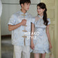 【一见倾心】Stella Cheongsam Men Suit in Blue 蓝色男唐装