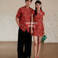 【巴迪】Vintage Batik Cheongsam Dress with Pearl 女装连身裙