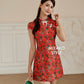 【巴迪】Vintage Batik Cheongsam Dress with Pearl 女装连身裙