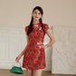 【巴迪】Vintage Batik Cheongsam Dress with Pearl 女装连身裙