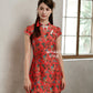 【巴迪】Vintage Batik Cheongsam Dress with Pearl 女装连身裙