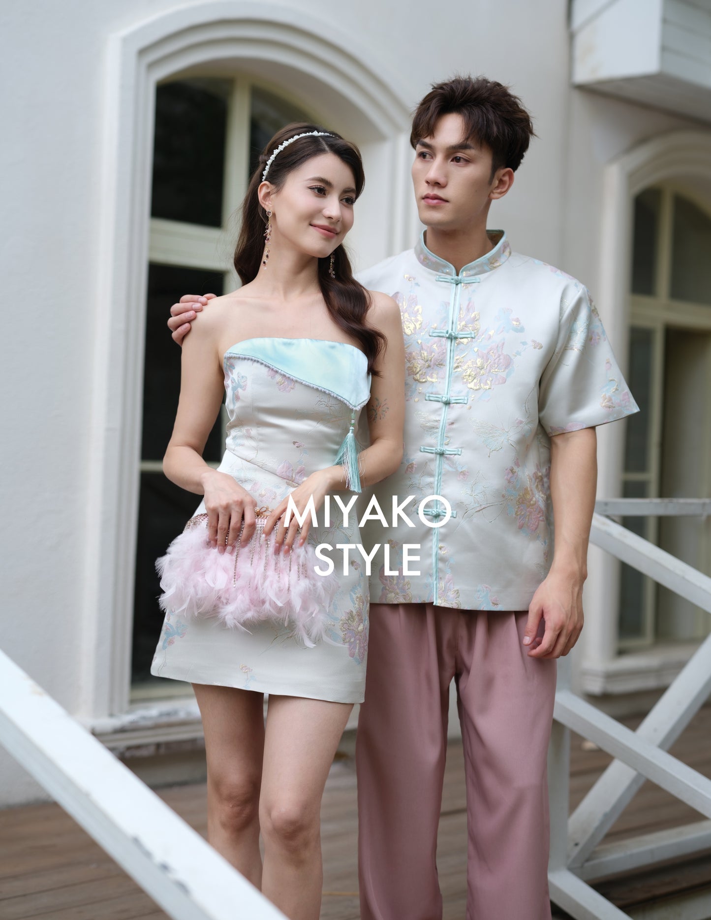 【福来运转】CNY Cheongsam Men Suit in Ivory 男唐装