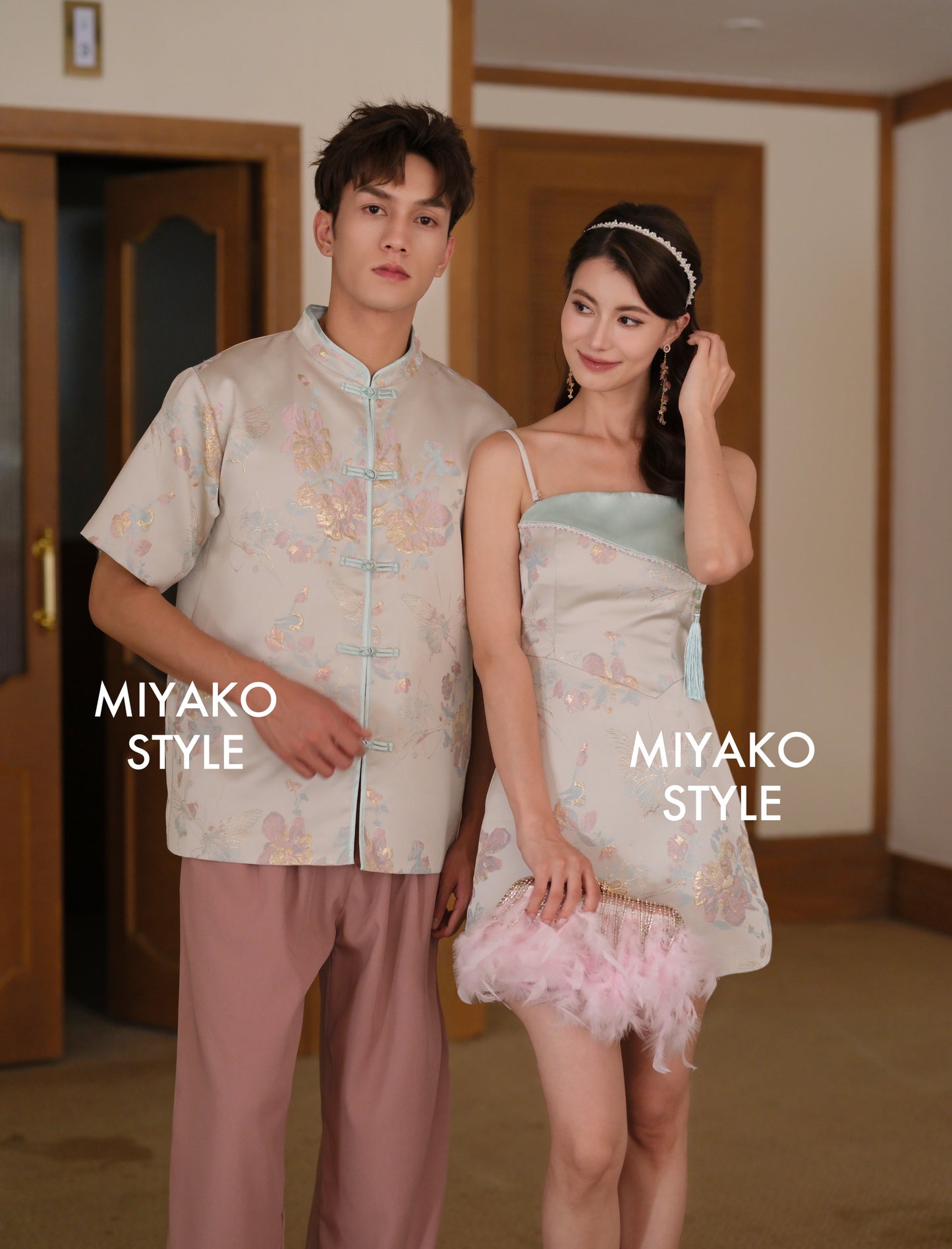 【福来运转】CNY Cheongsam Men Suit in Ivory 男唐装