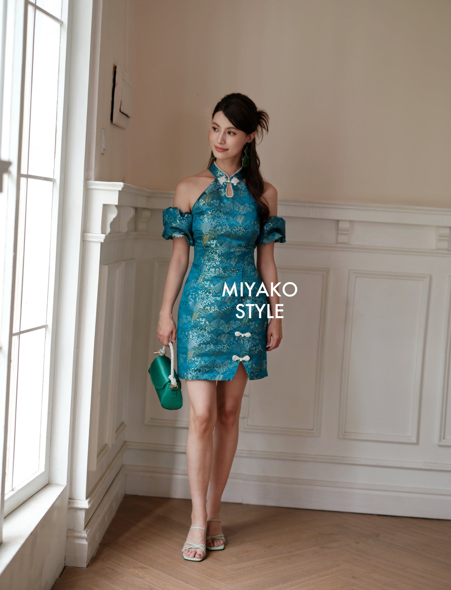 【喜马拉雅】Malaya Halter/ Off Shoulder Dress 挂脖女装连身裙 袖子可拆卸