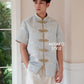 【一见倾心】Stella Cheongsam Men Suit in Blue 蓝色男唐装