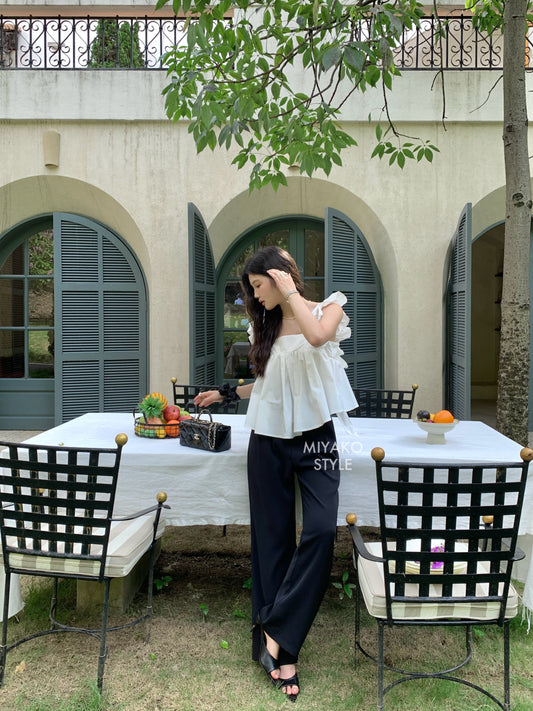 Premium Casual Pant in Black 黑色西装长裤
