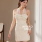 Luxe Ribbon Detachable Halter 2 in 1 Dress