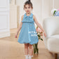 Denim Premium Detachable Sleeve Girl Dress