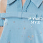 Denim Premium Detachable Sleeve Women Dress