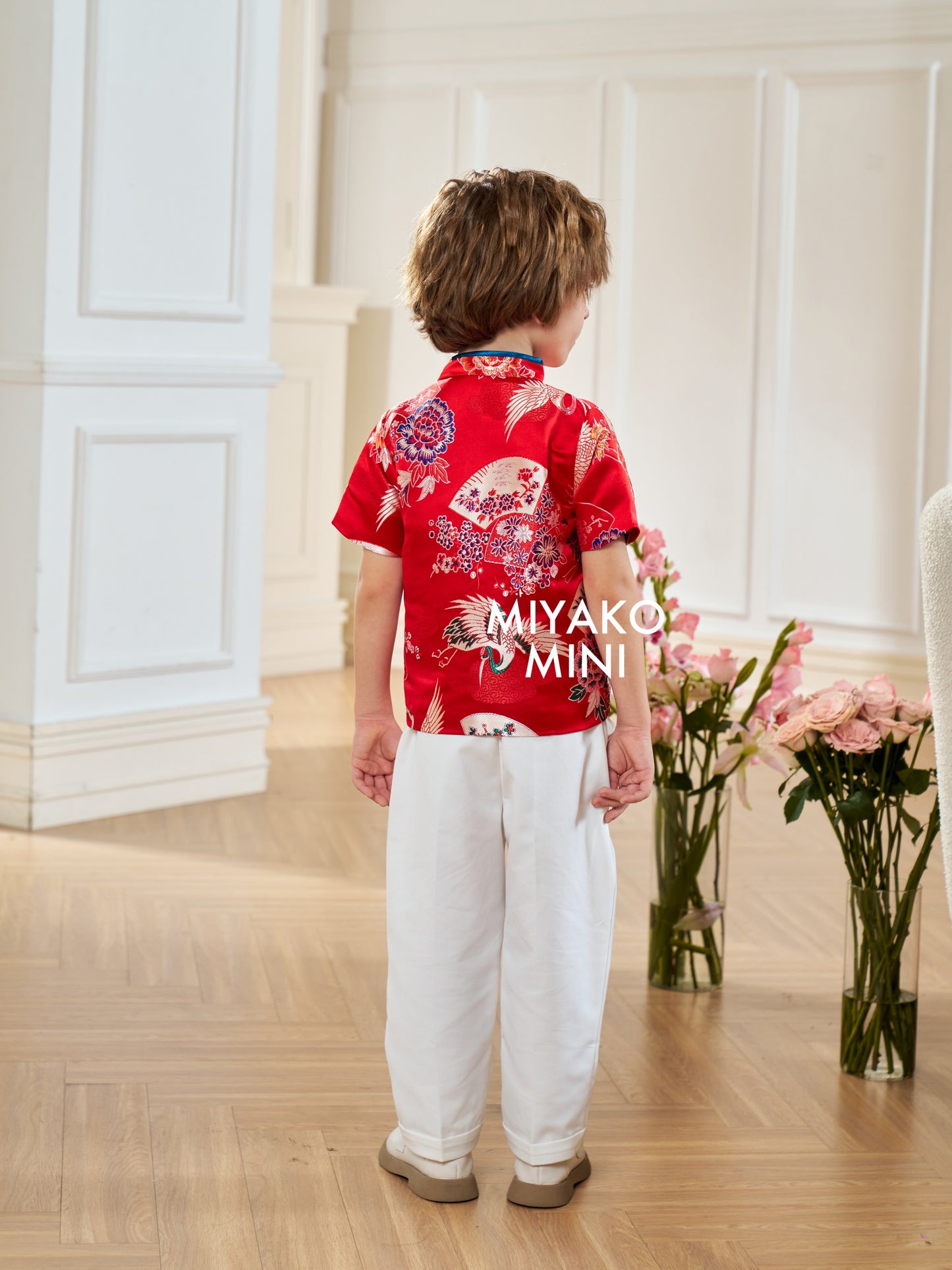 【福来运转】CNY Cheongsam Boy Suit in Red 小男孩唐装