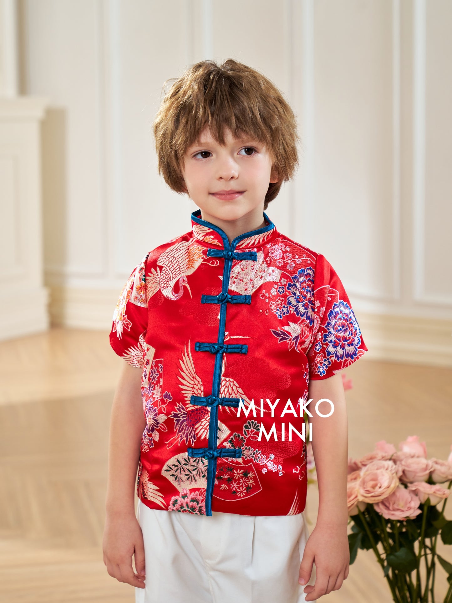 【福来运转】CNY Cheongsam Boy Suit in Red 小男孩唐装