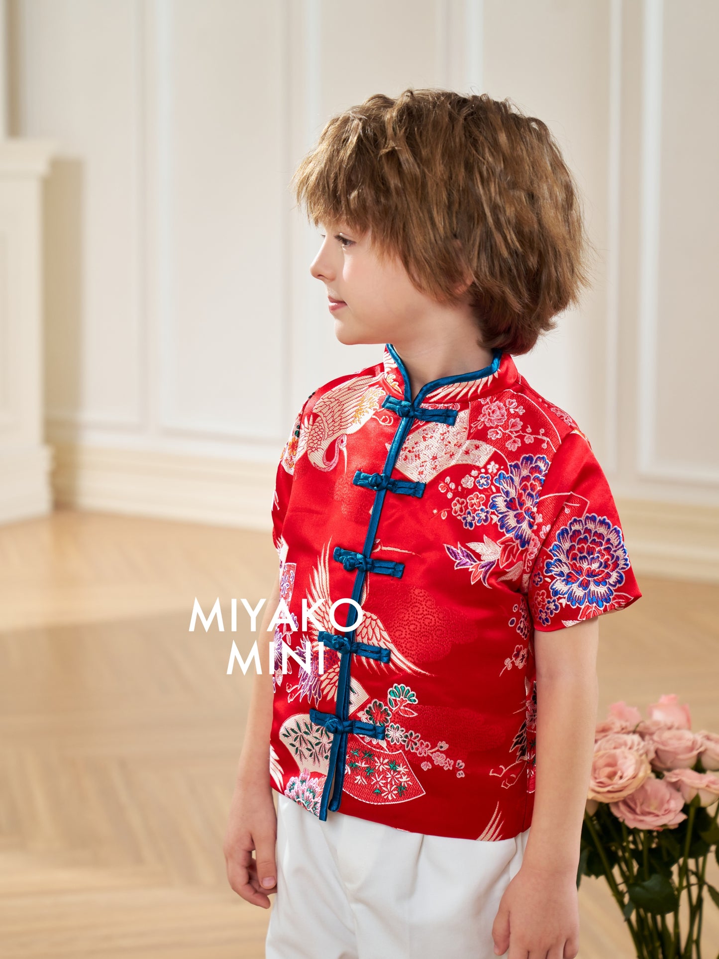 【福来运转】CNY Cheongsam Boy Suit in Red 小男孩唐装