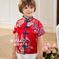【福来运转】CNY Cheongsam Boy Suit in Red 小男孩唐装
