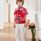 【福来运转】CNY Cheongsam Boy Suit in Red 小男孩唐装
