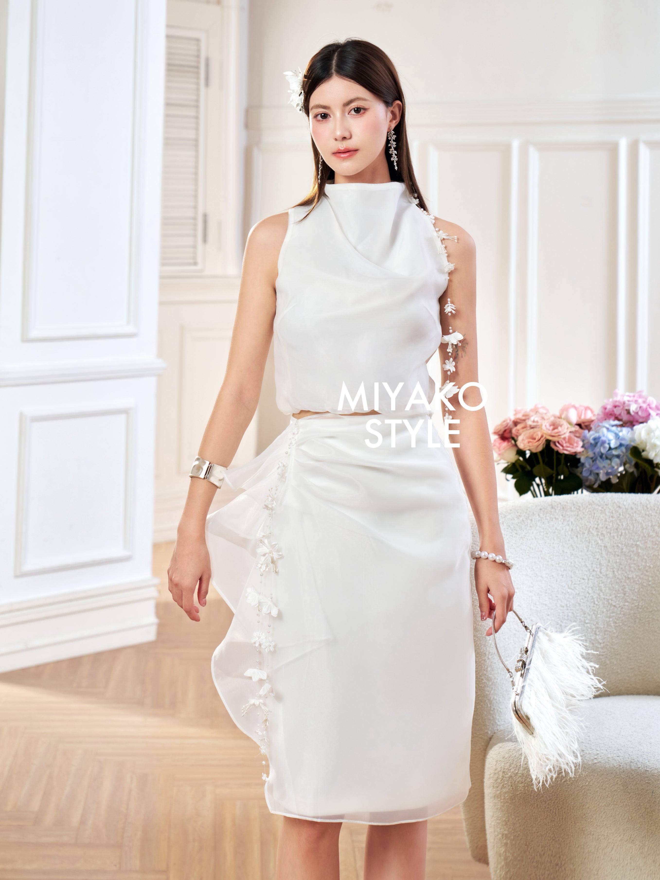Petal Drape Top – Miyako Style Online Fashion