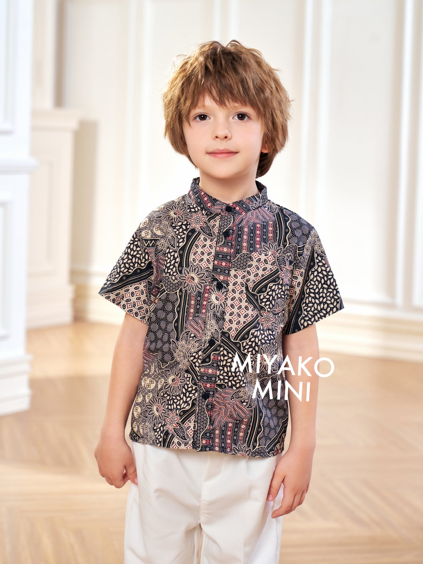 Batik Boy Suit in Cocoa