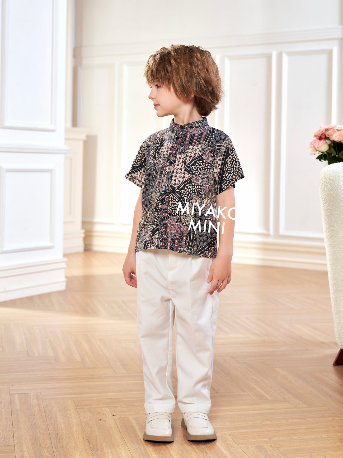 Batik Boy Suit in Cocoa