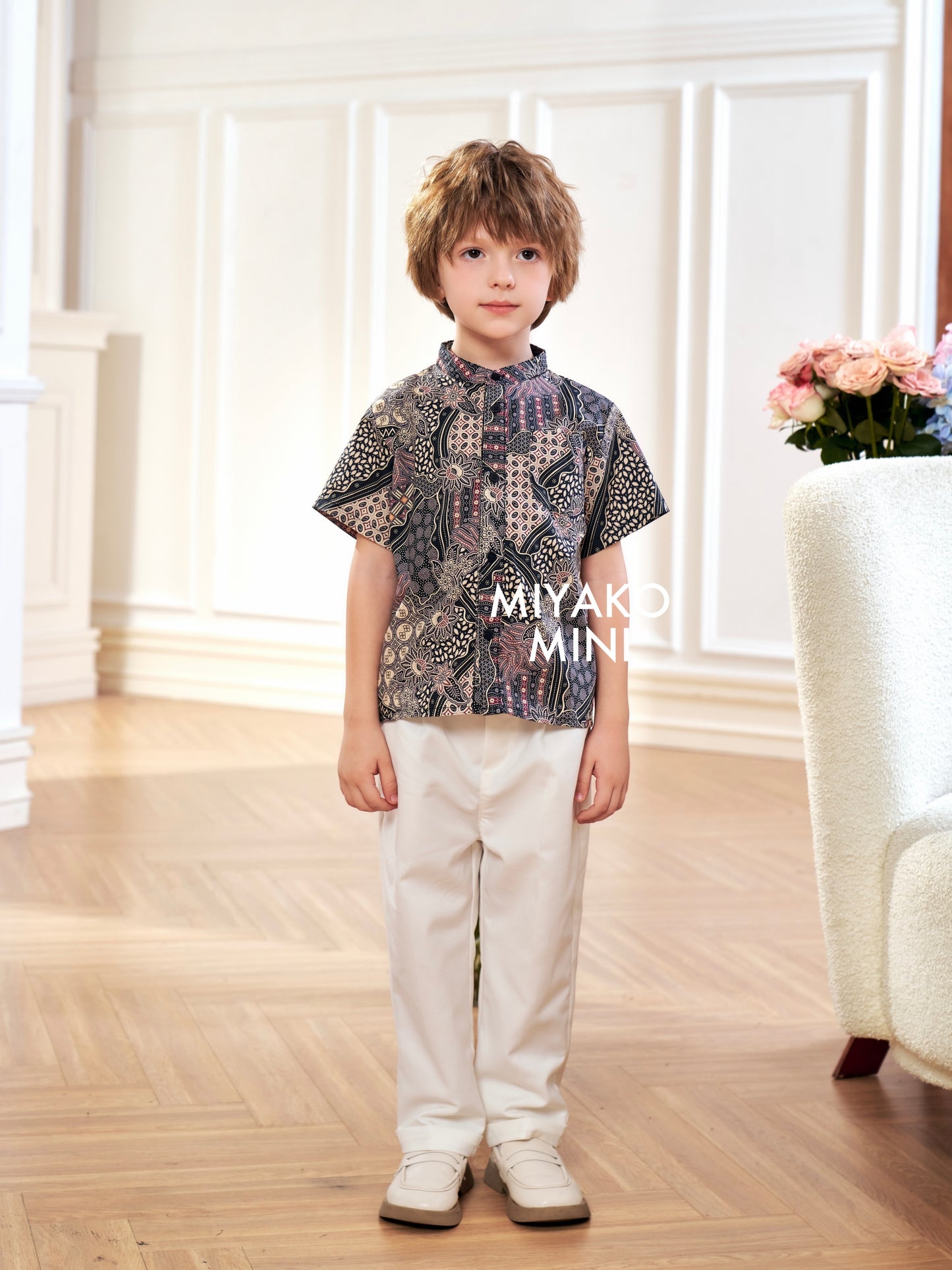 Batik Boy Suit in Cocoa