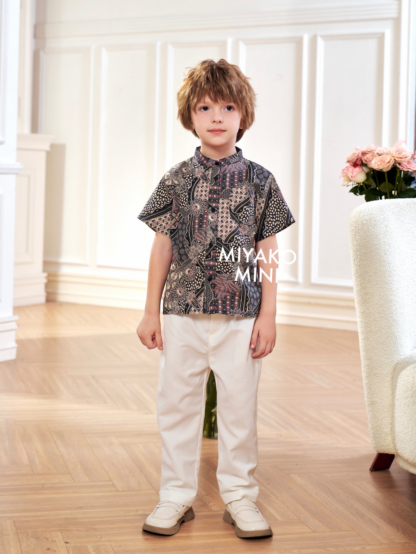 Batik Boy Suit in Cocoa