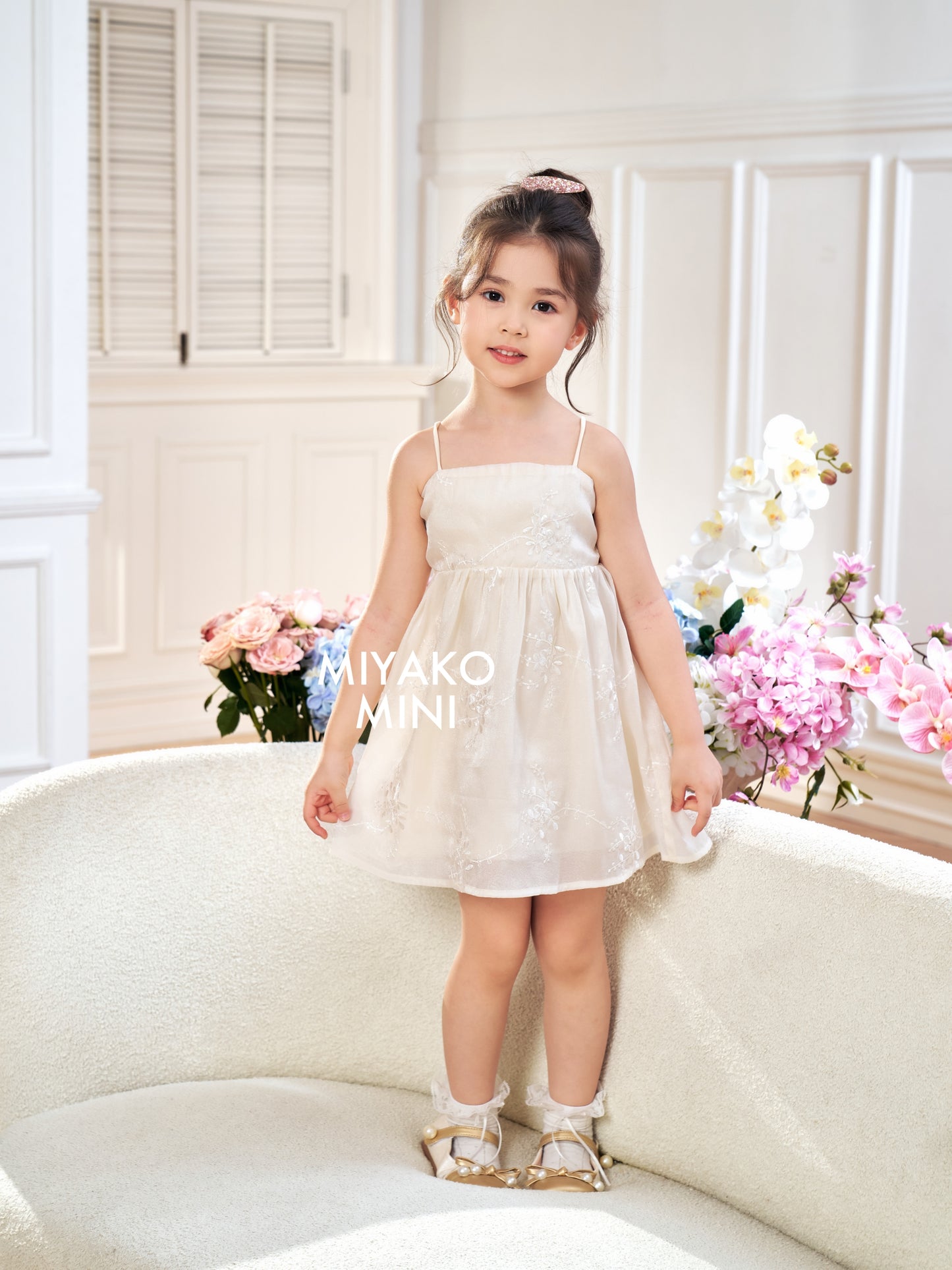 【星语心愿】Starry Wish Little Girl Dress in White小女孩连身裙