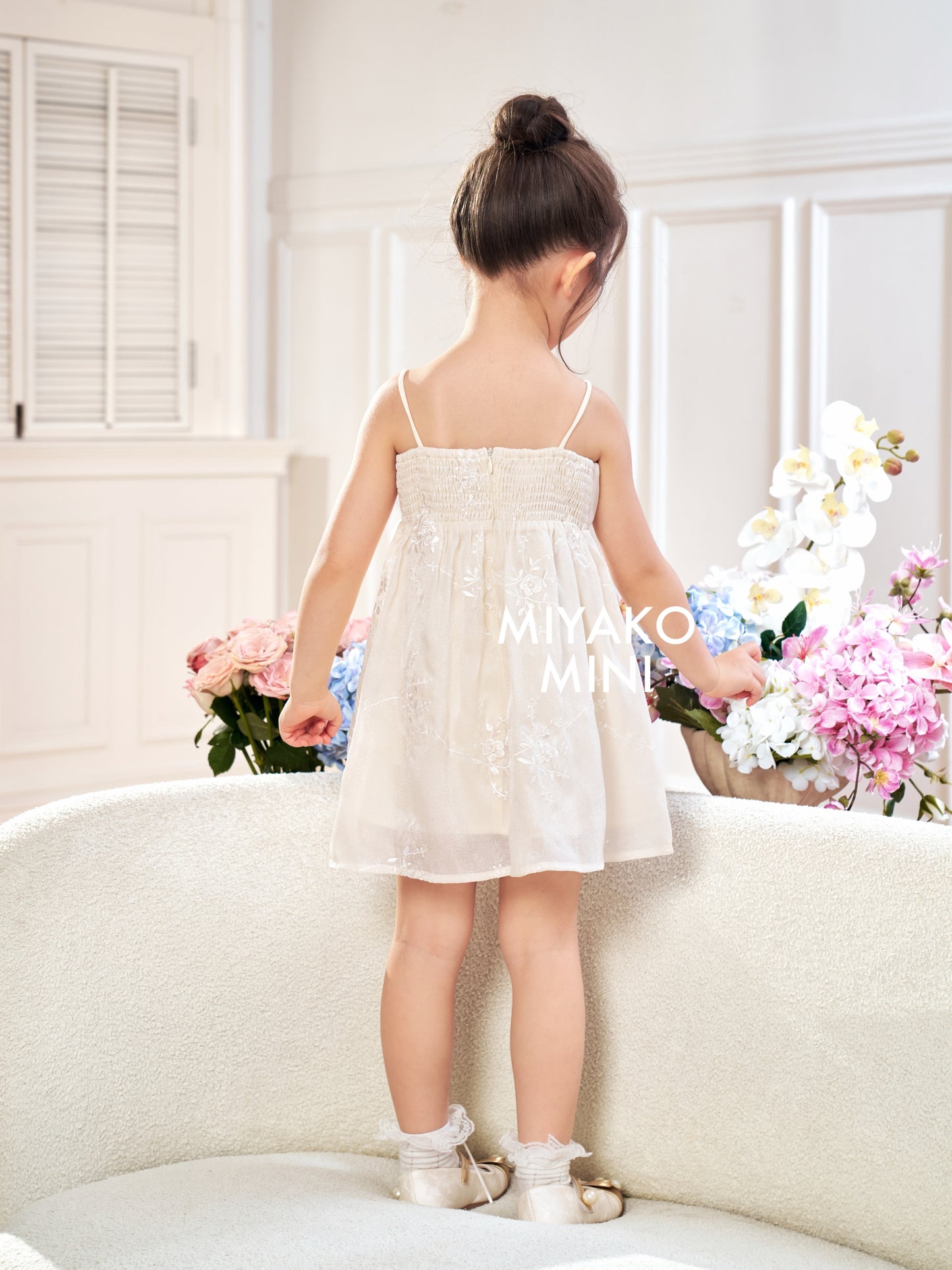 【星语心愿】Starry Wish Little Girl Dress in White小女孩连身裙