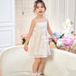 【星语心愿】Starry Wish Little Girl Dress in White小女孩连身裙