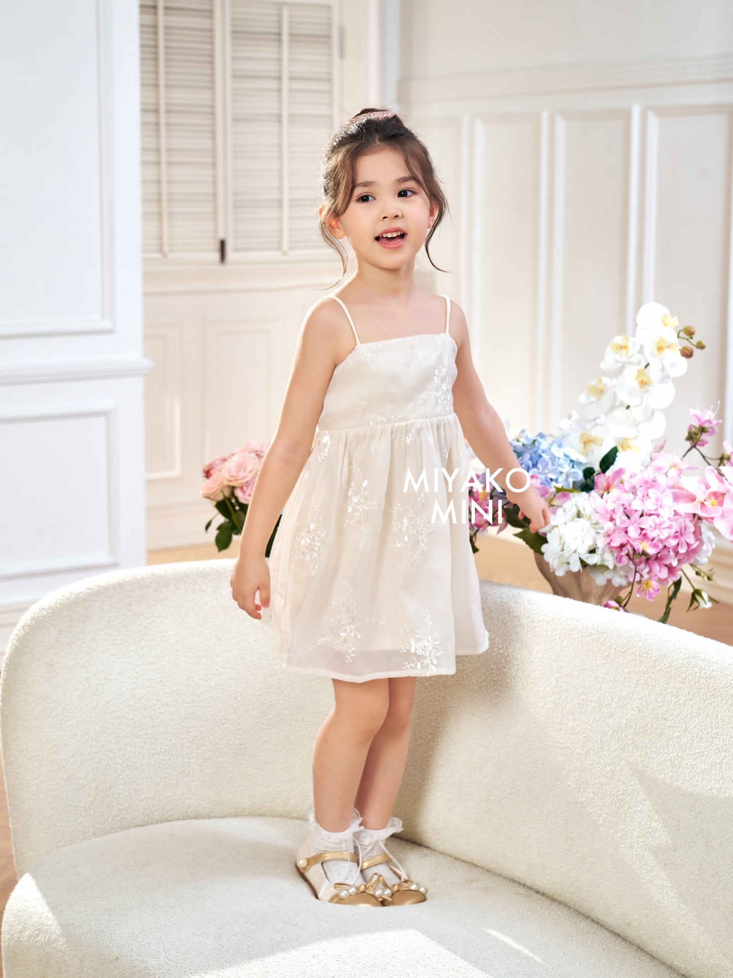 【星语心愿】Starry Wish Little Girl Dress in White小女孩连身裙
