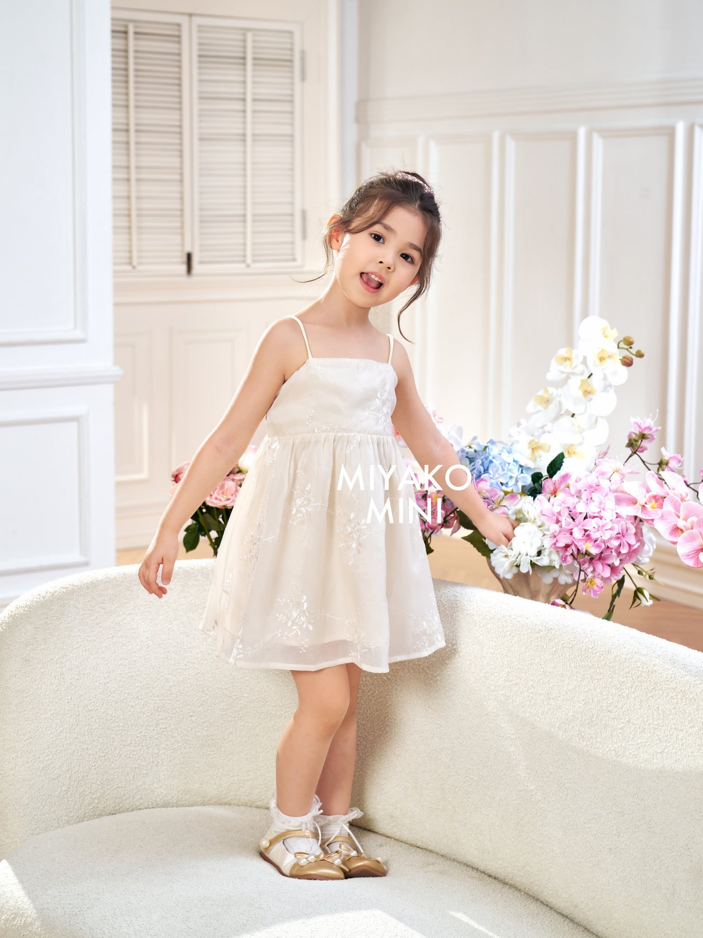 【星语心愿】Starry Wish Little Girl Dress in White小女孩连身裙