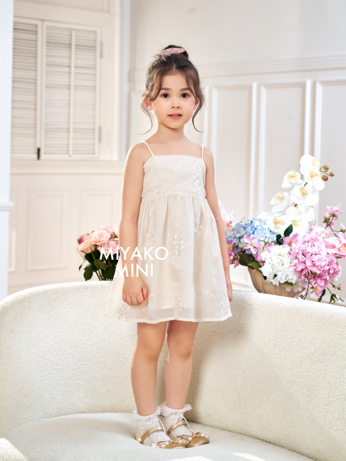 【星语心愿】Starry Wish Little Girl Dress in White小女孩连身裙